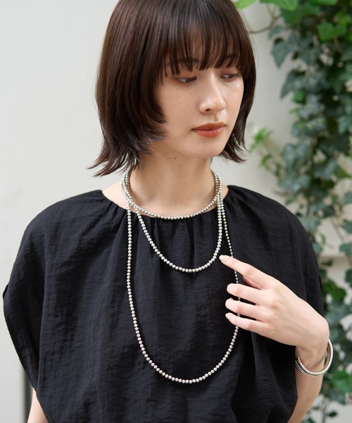Rouge vif(ルージュヴィフ)の「スーパーロングネックレス(ネックレス・レディース・シルバー・フリー)」の2枚目の写真