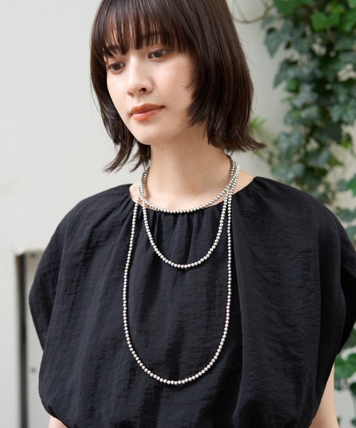 Rouge vif(ルージュヴィフ)の「スーパーロングネックレス(ネックレス・レディース・シルバー・フリー)」の5枚目の写真