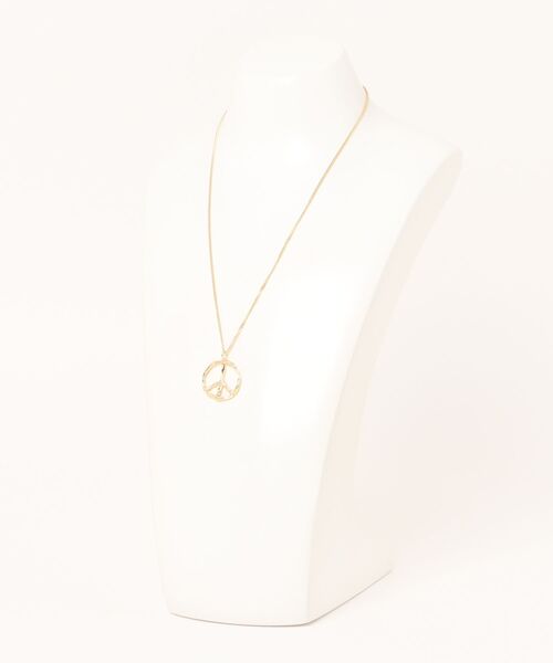 FACETASM（ファセッタズム）の「【FACETASM】FACETASM×Vibe Harslof PEACE NECKLACE / ゴールド [KR-AC-U09]（ネックレス・メンズ・ゴールド・ONESIZE）」の3枚目の写真