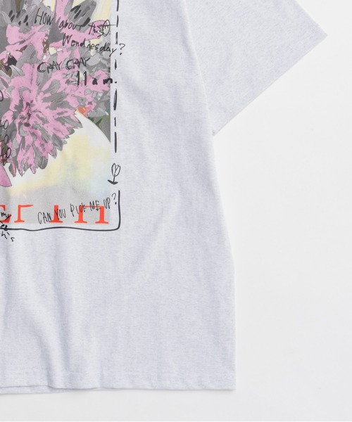 Flower Photo Oversized T-shirt/フラワーフォトオーバーTEE