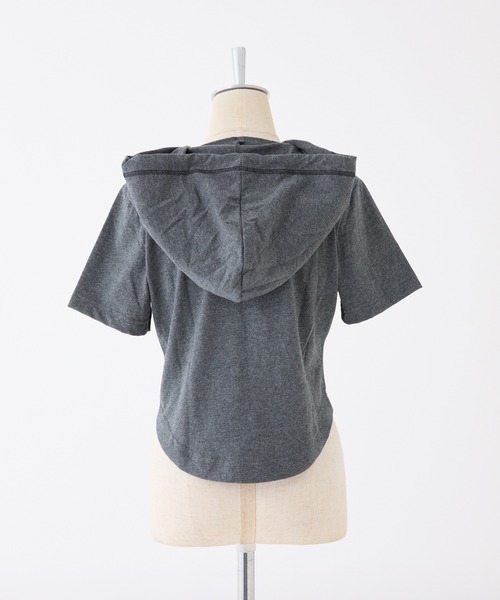 one after another NICE CLAUP（ワンアフターアナザーナイスクラップ）の「セットアップで着られる/プレート付きダブルジップパーカー（パーカー・レディース・杢グレー/チャコールグレー/オフホワイト/ピンク・FREE）」の21枚目の写真