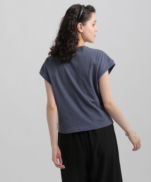 GEORGE'S(ジョージズ)の「シャーリングショートTシャツ(その他トップス・レディース・ピンク系その他/ホワイト/ネイビー・MEDIUM/SMALL)」の7枚目の写真