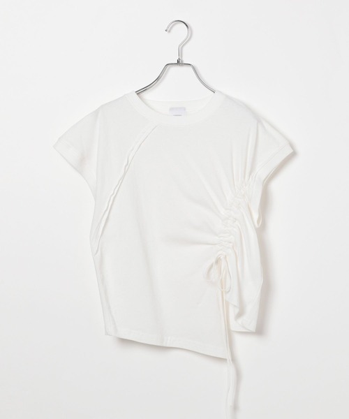 GEORGE'S(ジョージズ)の「シャーリングショートTシャツ(その他トップス・レディース・ピンク系その他/ホワイト/ネイビー・MEDIUM/SMALL)」の18枚目の写真