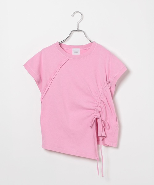 GEORGE'S(ジョージズ)の「シャーリングショートTシャツ(その他トップス・レディース・ピンク系その他/ホワイト/ネイビー・MEDIUM/SMALL)」の20枚目の写真