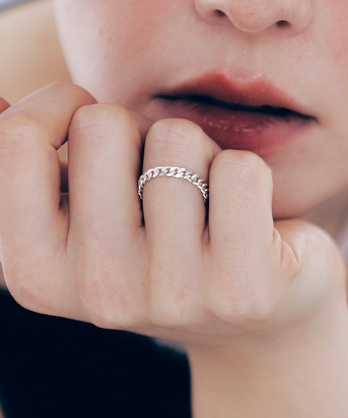 whoseA(フーシー)の「【silver925】 KiheiRing / キヘイチェーンリング(リング・レディース・シルバー/ゴールド・10号/13号/15号)」の2枚目の写真