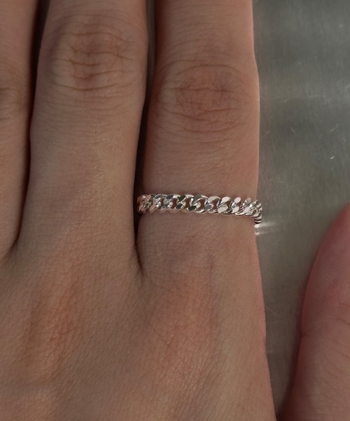 whoseA(フーシー)の「【silver925】 KiheiRing / キヘイチェーンリング(リング・レディース・シルバー/ゴールド・10号/13号/15号)」の3枚目の写真