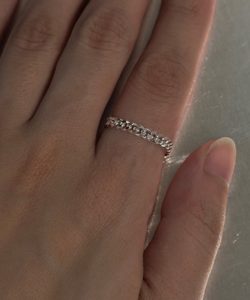 whoseA(フーシー)の「【silver925】 KiheiRing / キヘイチェーンリング(リング・レディース・シルバー/ゴールド・10号/13号/15号)」の8枚目の写真