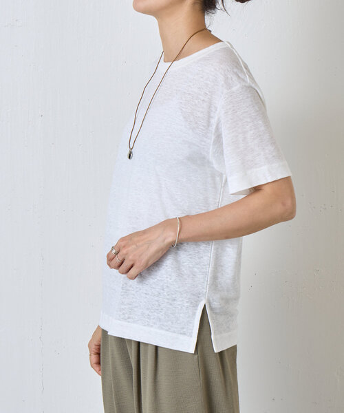 セール】リネン半袖T（Tシャツ/カットソー）｜BEARDSLEY