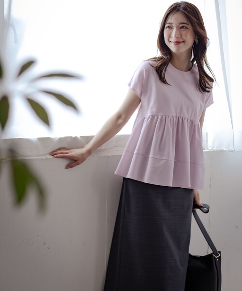 セール】ツイルジャージーティアード カットソー（Tシャツ