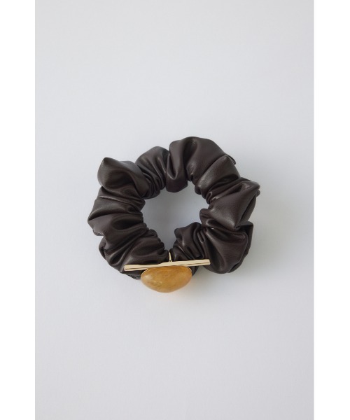 【新品未使用】RIM.ARK ダークブラウン シュシュ　リムアーク Natural stone scrunchie ナチュラルストーンシュシュ（シュシュ