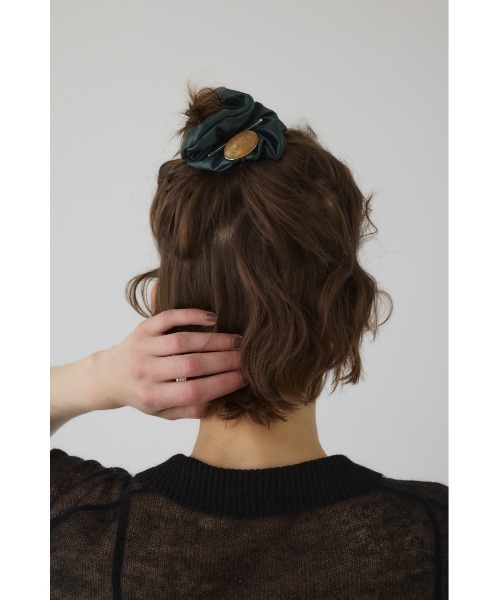 【新品未使用】RIM.ARK ダークブラウン シュシュ　リムアーク Natural stone scrunchie ナチュラルストーンシュシュ（シュシュ