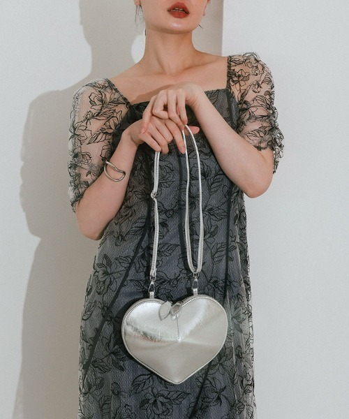 セール】【ANDRESD】wave piping frare dress[ウェーブパイピングフレ