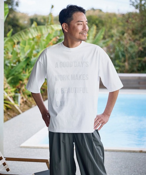 Sunny clouds（サニークラウズ）の「サニークラウズ　ビューティフルデイＴシャツ〈メンズ〉（Tシャツ/カットソー・メンズ・ブラック/ホワイト/ブルー・M/L）」の2枚目の写真