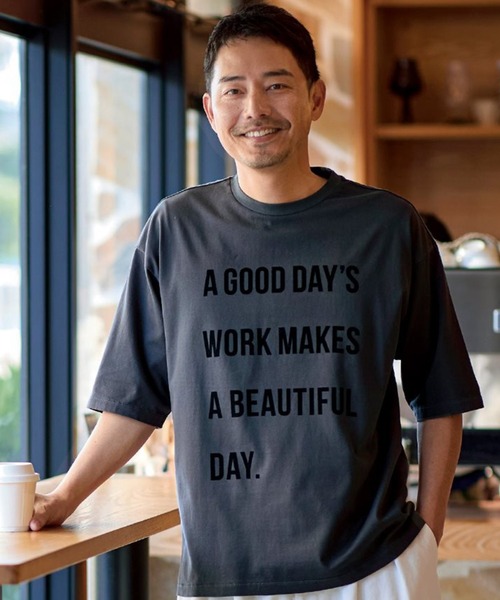 Sunny clouds（サニークラウズ）の「サニークラウズ　ビューティフルデイＴシャツ〈メンズ〉（Tシャツ/カットソー・メンズ・ブラック/ホワイト/ブルー・M/L）」の3枚目の写真