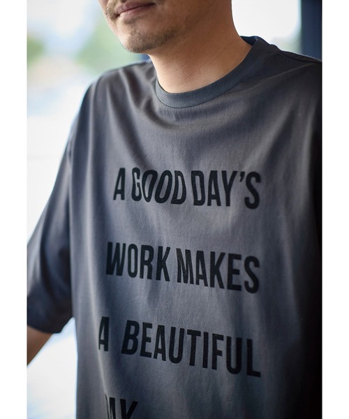 Sunny clouds(サニークラウズ)の「サニークラウズ ビューティフルデイTシャツ〈メンズ〉(Tシャツ/カットソー・メンズ・ブラック/ホワイト/ブルー・M/L/S)」の6枚目の写真