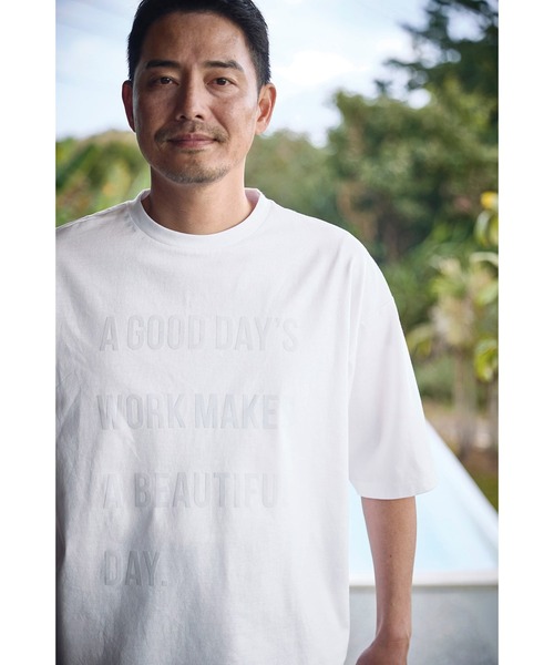 Sunny clouds(サニークラウズ)の「サニークラウズ ビューティフルデイTシャツ〈メンズ〉(Tシャツ/カットソー・メンズ・ブラック/ホワイト/ブルー・M/L/S)」の9枚目の写真