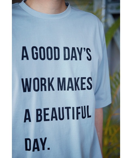 Sunny clouds(サニークラウズ)の「サニークラウズ ビューティフルデイTシャツ〈メンズ〉(Tシャツ/カットソー・メンズ・ブラック/ホワイト/ブルー・M/L/S)」の14枚目の写真