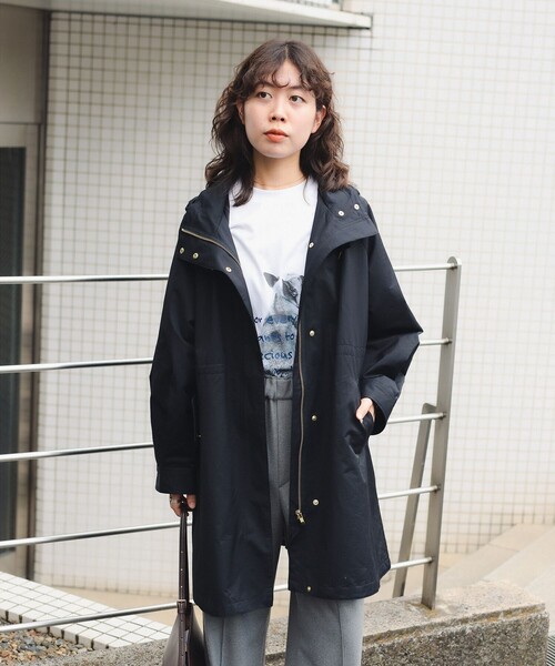 B:MING by BEAMS（ビーミングバイビームス）の「【撥水機能】撥水 ロング マウンテン パーカ（S～M）（マウンテンパーカー・レディース・グリーン系その他4/ブラック/ブラウン系その他・SMALL/MEDIUM）」の2枚目の写真