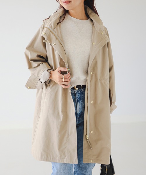 B:MING by BEAMS（ビーミングバイビームス）の「【撥水機能】撥水 ロング マウンテン パーカ（S～M）（マウンテンパーカー・レディース・グリーン系その他4/ブラック/ブラウン系その他・SMALL/MEDIUM）」の6枚目の写真