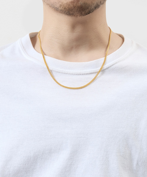 THEFT（セフト）の「THEFT セフト / K18GP キヘイCHAIN NECKLACE シルバー925喜平チェーンネックレス 50cm 18金コーティング（ネックレス・メンズ・ゴールド・50cm）」の2枚目の写真