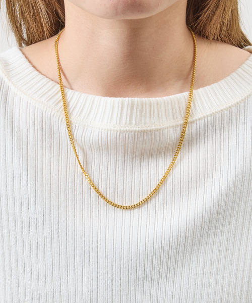 THEFT（セフト）の「THEFT セフト / K18GP キヘイCHAIN NECKLACE シルバー925喜平チェーンネックレス 50cm 18金コーティング（ネックレス・メンズ・ゴールド・50cm）」の3枚目の写真