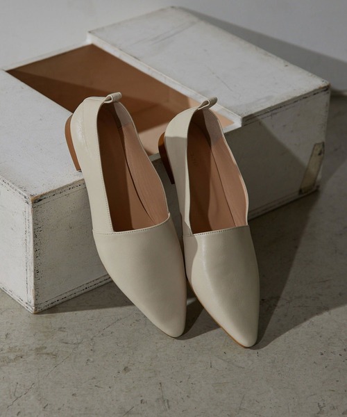 GALLARDAGALANTE（ガリャルダガランテ）の「【2.718】ソフトスリッポン（スリッポン・レディース・ブラック/オフホワイト/シャンパン・36/37/38/39）」の2枚目の写真