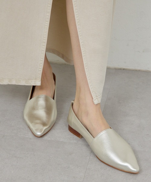 GALLARDAGALANTE（ガリャルダガランテ）の「【2.718】ソフトスリッポン（スリッポン・レディース・ブラック/オフホワイト/シャンパン・36/37/38/39）」の5枚目の写真