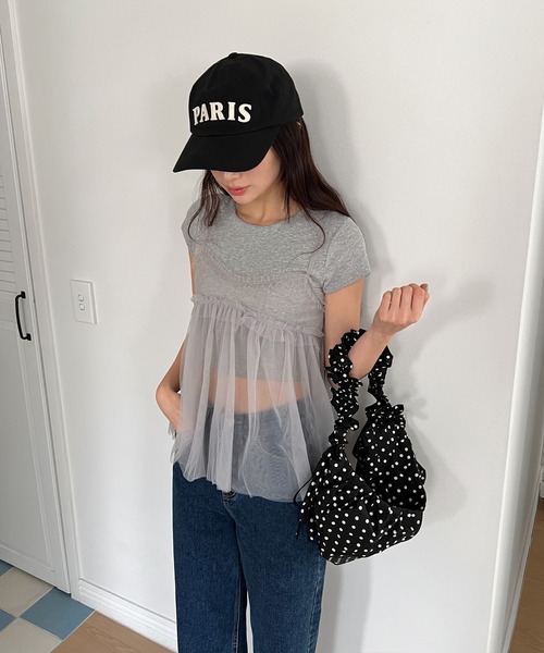 by muni:r（バイ ムニール）の「ドットシャーリングバッグ（ショルダーバッグ・レディース・アイボリー/ブラック・ONE SIZE）」の11枚目の写真