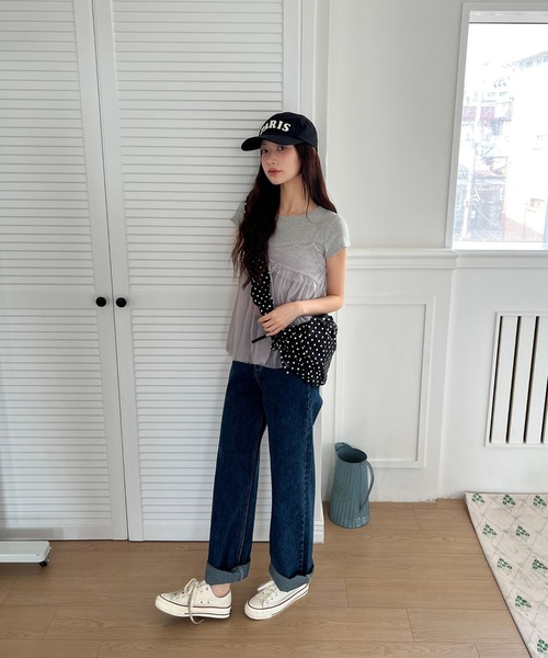 by muni:r（バイ ムニール）の「ドットシャーリングバッグ（ショルダーバッグ・レディース・アイボリー/ブラック・ONE SIZE）」の13枚目の写真