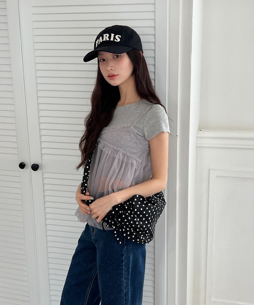 by muni:r（バイ ムニール）の「ドットシャーリングバッグ（ショルダーバッグ・レディース・アイボリー/ブラック・ONE SIZE）」の14枚目の写真