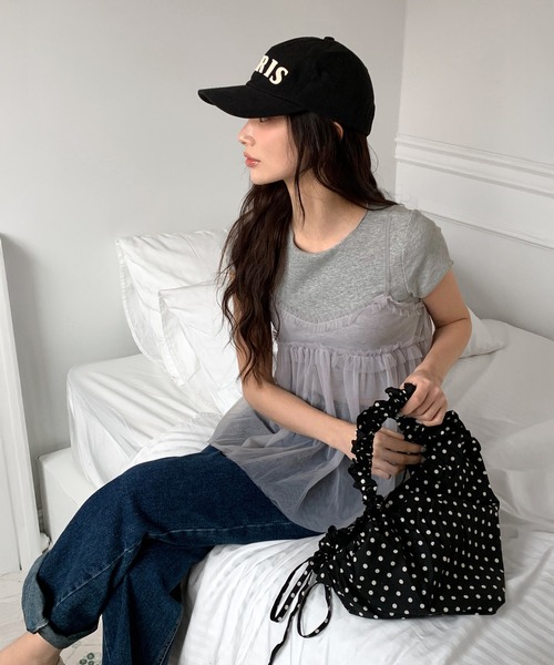 by muni:r（バイ ムニール）の「ドットシャーリングバッグ（ショルダーバッグ・レディース・アイボリー/ブラック・ONE SIZE）」の17枚目の写真