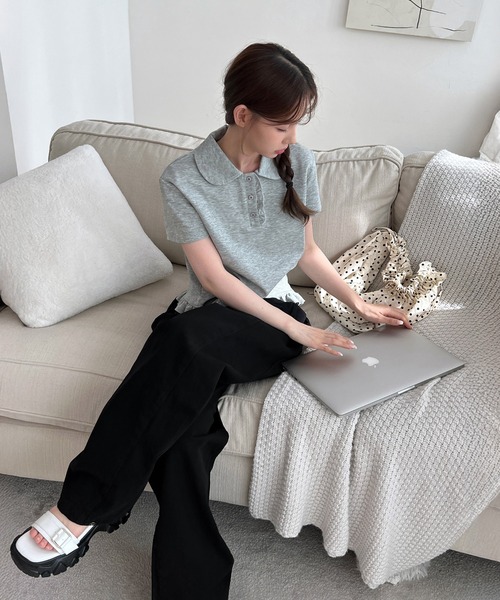 by muni:r（バイ ムニール）の「ドットシャーリングバッグ（ショルダーバッグ・レディース・アイボリー/ブラック・ONE SIZE）」の18枚目の写真