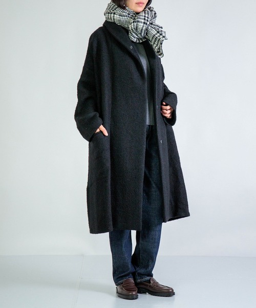Honnete] Shawl Collar Coat / ショールカラーコート | Domingo
