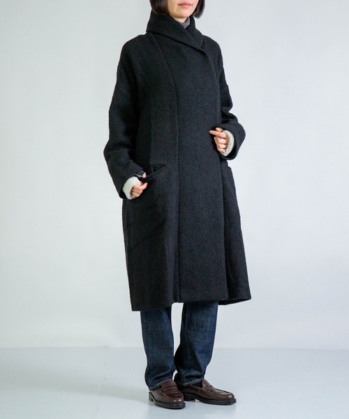 Honnete オネット ショールカラー ベロアローブ Honnete オネット ショールカラー ベロアローブ