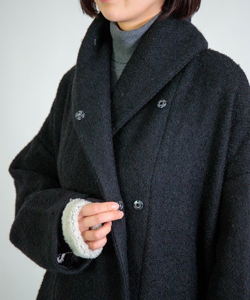 Honnete] Shawl Collar Coat / ショールカラーコート | Domingo