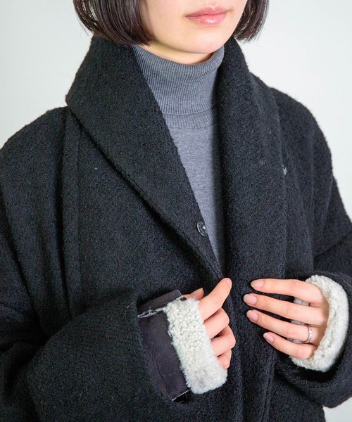 Honnete] Shawl Collar Coat / ショールカラーコート | Domingo