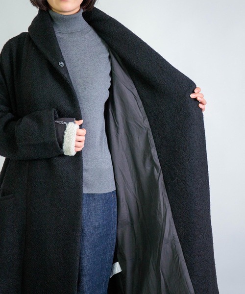 Honnete オネット ショールカラー ベロアローブ Honnete オネット ショールカラー ベロアローブ