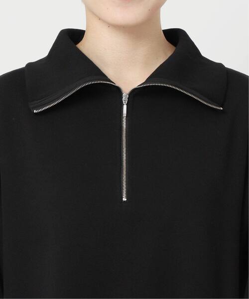 追加》ウォッシャブル / テリー裏毛ハーフジップロングワンピース