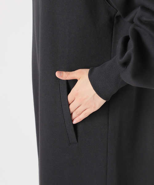 B.C STOCK（ベーセーストック）の「《追加》ウォッシャブル / テリー裏毛ハーフジップロングワンピース（ワンピース・レディース・グレー/ブラウン/ブラック・FREE）」の7枚目の写真