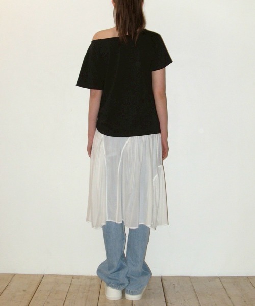 ★CRANK★LACE STRING OFF SHOULDER TOP_WHITE ★正規品/送料込 MUSINSA公式 | CRANK Lace String Off Shoulder Top_White
