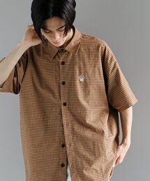 CRAFT STANDARD BOUTIQUE | クラブチェック刺繍入り半袖シャツ(シャツ/ブラウス)
