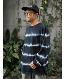 APPLEBUM（アップルバム）の「Border Tie Dye L/S T-shirt（Tシャツ/カットソー）」