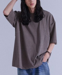 カーブシームピグメント半袖Tシャツ