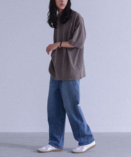 MDR(エムディアール)の「『カーブシームピグメント半袖Tシャツ』(Tシャツ/カットソー・メンズ・ブラウン/ブラック・L/M)」の14枚目の写真