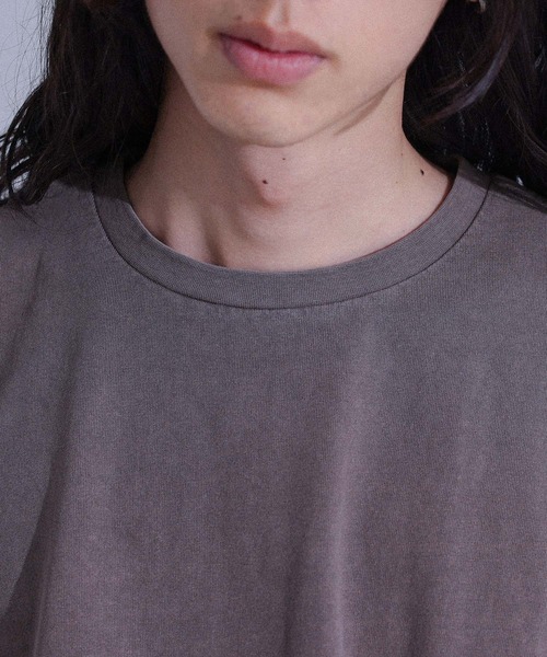 MDR(エムディアール)の「『カーブシームピグメント半袖Tシャツ』(Tシャツ/カットソー・メンズ・ブラウン/ブラック・L/M)」の22枚目の写真