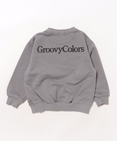 GROOVY COLORS(グルービーカラーズ)の「Overdye Sweat Shirt(スウェット・キッズ・グレー・125/115)」の3枚目の写真