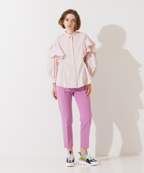 DESIGNWORKS（デザインワークス）の「ダブルクロスパンツ（その他パンツ・レディース・ライトブルー/ラベンダー/グリーン/イエロー・38/36/34/40）」の20枚目の写真