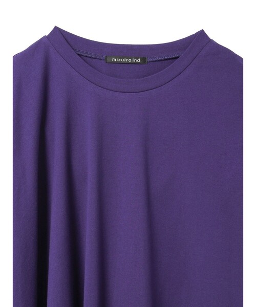 mizuiroind(ミズイロインド)の「mizuiro ind クルーネックアシンメトリープルオーバー(Tシャツ/カットソー・レディース・ブルー/チャコールグレー/ブラック/オフホワイト・FREE)」の17枚目の写真