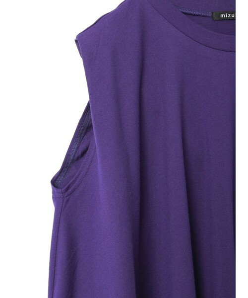 mizuiroind(ミズイロインド)の「mizuiro ind クルーネックアシンメトリープルオーバー(Tシャツ/カットソー・レディース・ブルー/チャコールグレー/ブラック/オフホワイト・FREE)」の18枚目の写真