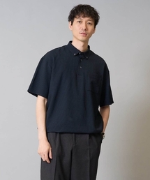 a.v.v（アーヴェヴェ）の「【イージーケア/吸水速乾/毛玉になりにくい】シアサッカーワイドシルエットポロシャツ（シャツ/ブラウス）」